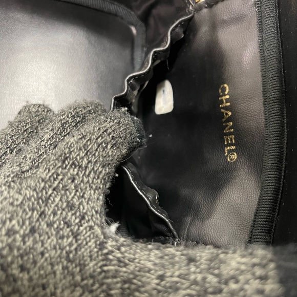 Lambskin Vanity Cosmetic Case Black #1 - Picture 15 of 16